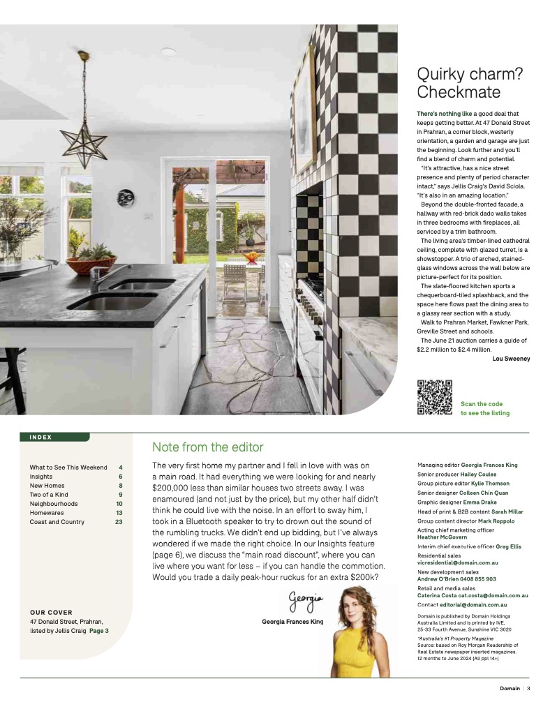 Domain Magazine inside spread