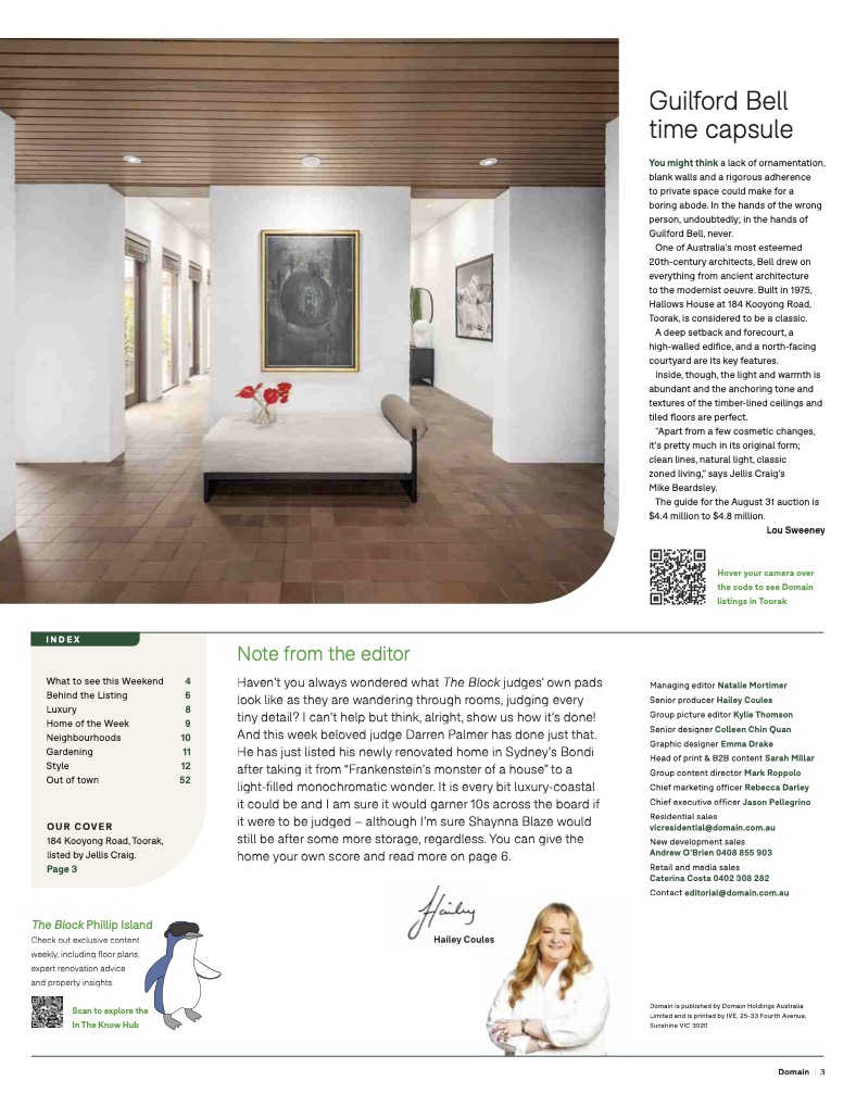 Domain Magazine inside spread