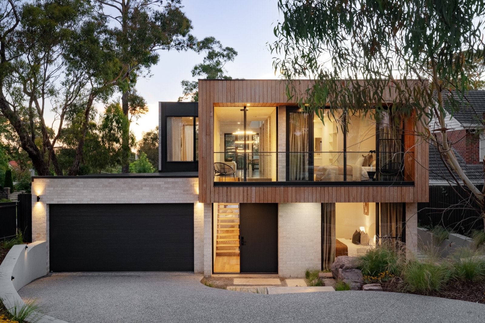 Exterior retouching example