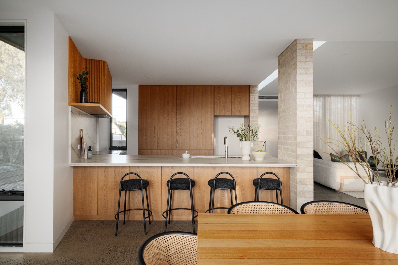 Timber kitchen interior